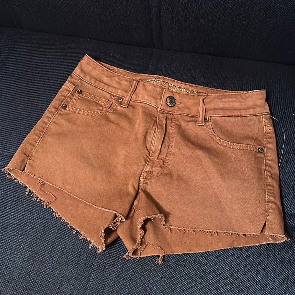 American Eagle Size 4 Dusty Rose ripped shorts